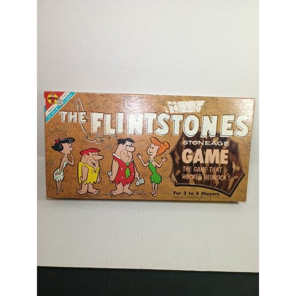 Transogram Other - Vintage 1961 Transogram "The FLINTSTONES" Stoneage Board Game w/Box